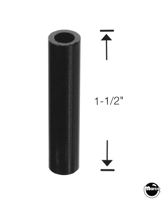 Spacer - plastic 1-1/2 inch black