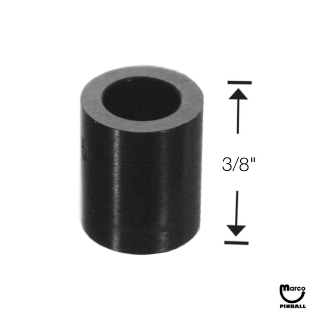 Spacer - plastic 3/8 inch black