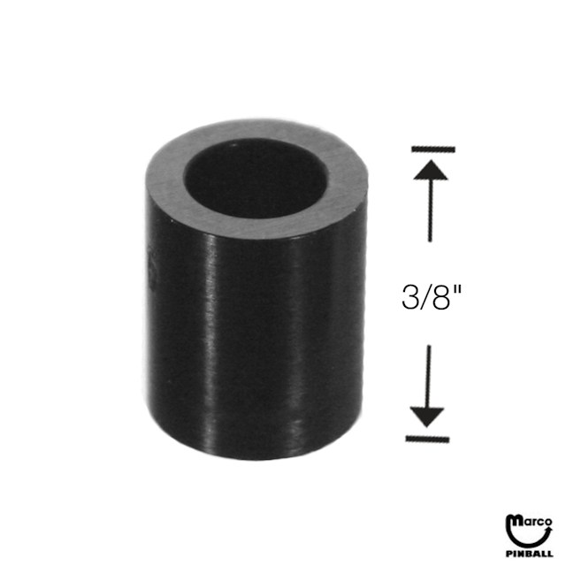 Spacer - plastic 3/8 inch black