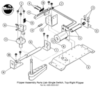 Flipper plate Bally / Midway USE A-613-41