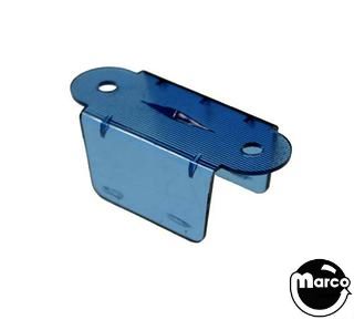 Lane guide - 2-1/8 inch blue transparent