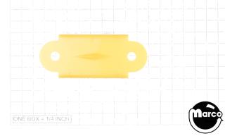 Lane guide - 2-1/8 inch yellow opaque double A9394Y