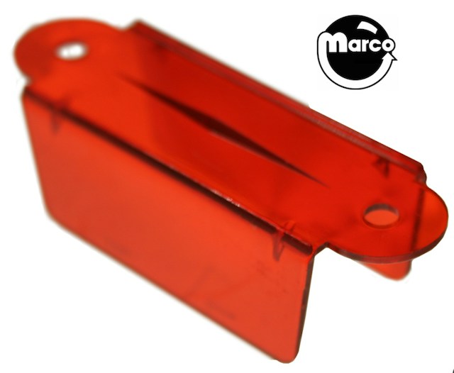 Lane guide - 2-3/4 inch red trans double A-9396