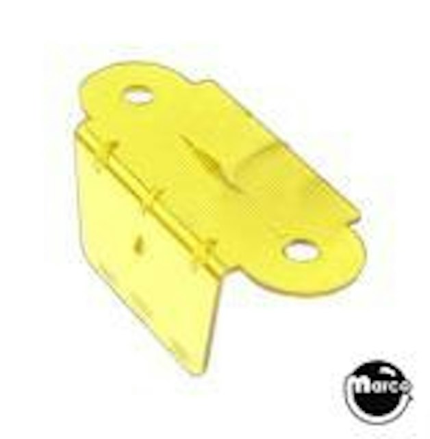 Lane guide - 2-1/8 inch yellow trans single A-9393-YT