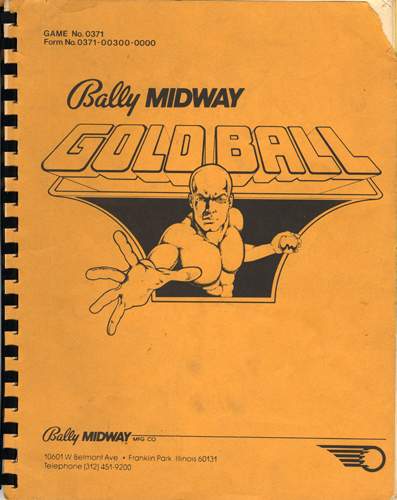 GOLD BALL (Bally) Manual and schematic