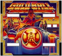 GOLD BALL (Bally) Backglass