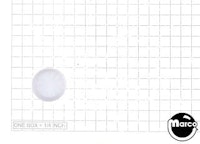 Insert - circle 3/4 inch white opaque 3A-7164