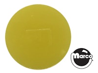 Insert - circle 1 inch yellow opaque