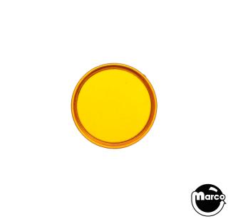 Insert - round 1-3/16 inch clear amber plain