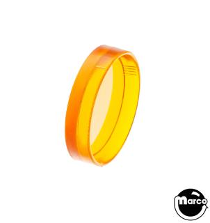Insert - round 1-3/16 inch clear amber plain