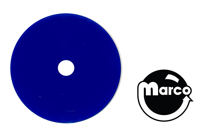 Target face round blue opaque