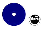Target face round blue