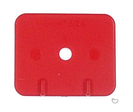 03-7264-4 - Target face - rectangle red - Marco Specialties Pinball Parts