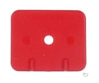 Target face - rectangle red
