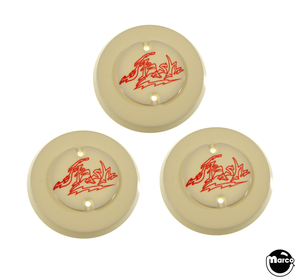 03-7444-486 - FLASH (Williams) Pop bumper caps (3) - Marco