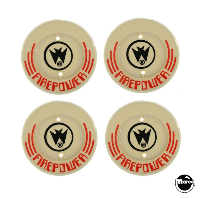FIREPOWER (Williams) Pop bumper cap set PCS1254