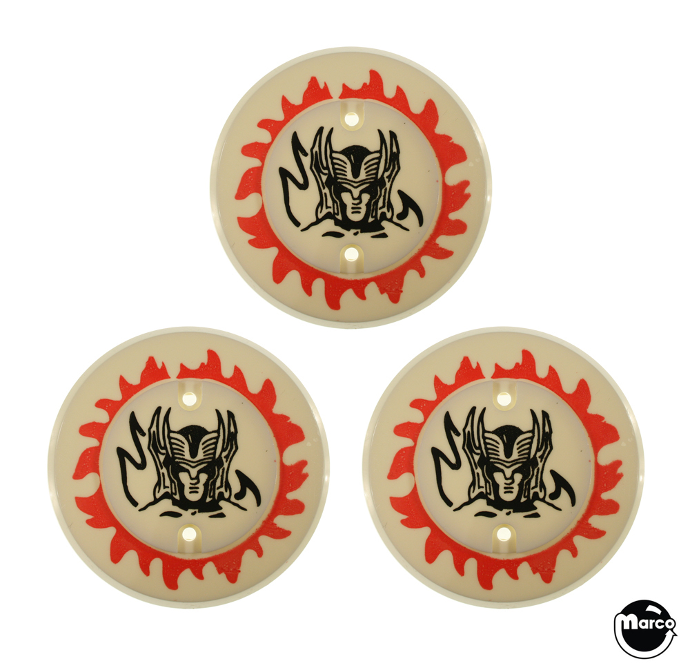 GORGAR (Williams) Pop Bumper Cap Set (3)