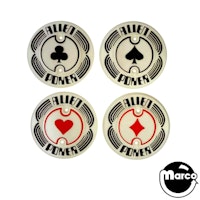 ALIEN POKER (Williams) Pop bumper cap set