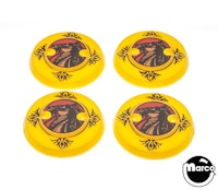 COSMIC GUNFIGHT (Williams) Pop cap set (4)
