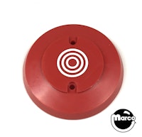 Pop bumper cap red with white bullseye