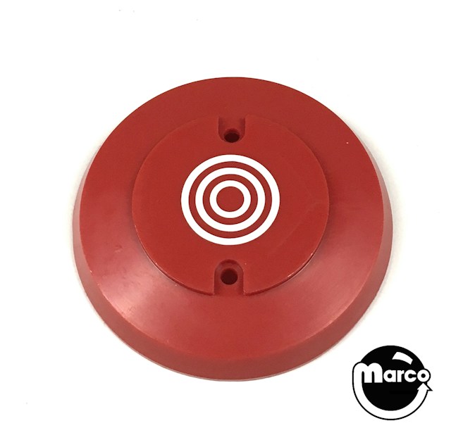 Pop bumper cap red with white bullseye