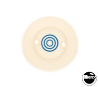 Pop bumper cap white with blue bullseye
