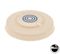 Pop bumper cap white with blue bullseye