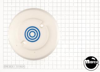 Pop bumper cap white with blue bullseye