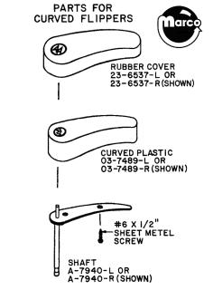Banana flipper plastic - right