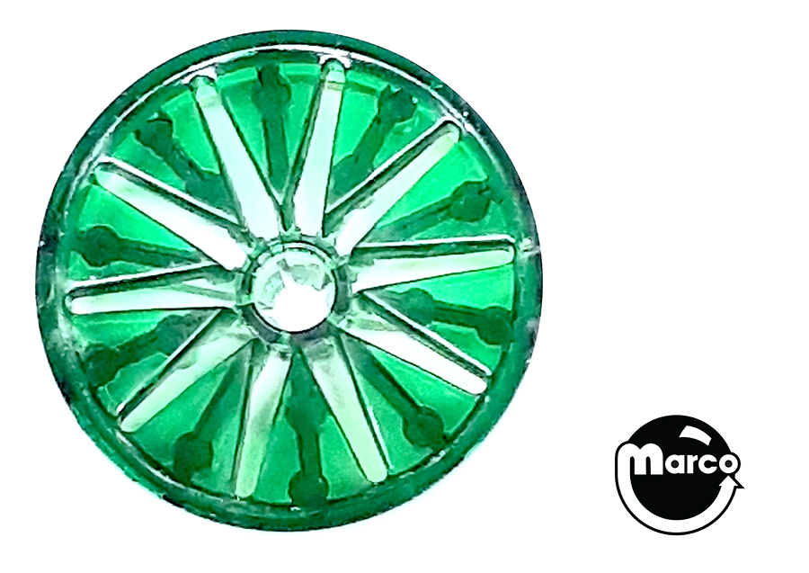 Insert - Star rollover button base clear green