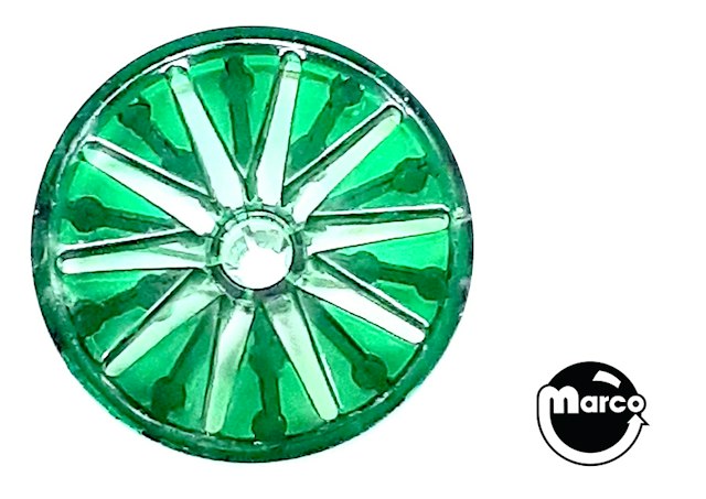 Insert - Star rollover button base clear green