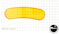 Playfield insert - crescent 3-9/16 inch orange