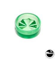Playfield Insert - circle 5/8 inch green starburst