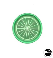 Playfield Insert - circle 5/8 inch green starburst