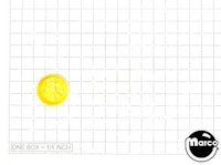 Insert - circle 5/8 inch yellow starburst