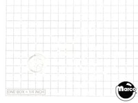 Insert - circle 5/8 inch clear starburst