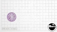 Insert - circle 3/4" violet starburst