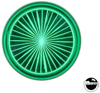 Insert - circle 1 inch green starburst