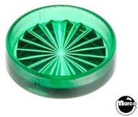 Insert - circle 1 inch green starburst