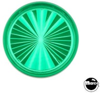 Insert - circle 1 inch green starburst