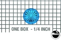 Insert - circle 1 inch blue starburst