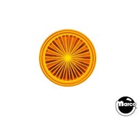 Insert - circle 1 inch orange starburst