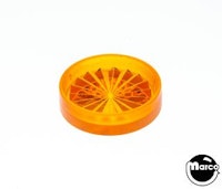 Insert - circle 1 inch orange starburst