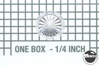 Insert - circle 1 inch starburst clear