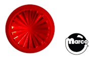Insert - circle 1 inch amber starburst