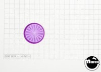 Insert - circle 1 inch violet starburst