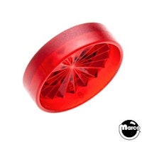 Insert - circle 1 inch red starburst