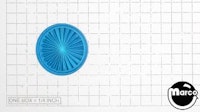 Insert - circle 1-3/16 inch blue starburst