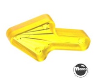 Insert - arrow 1-1/2 inch starburst translucent yellow