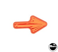 Insert - arrow 1-1/2" amber starburst